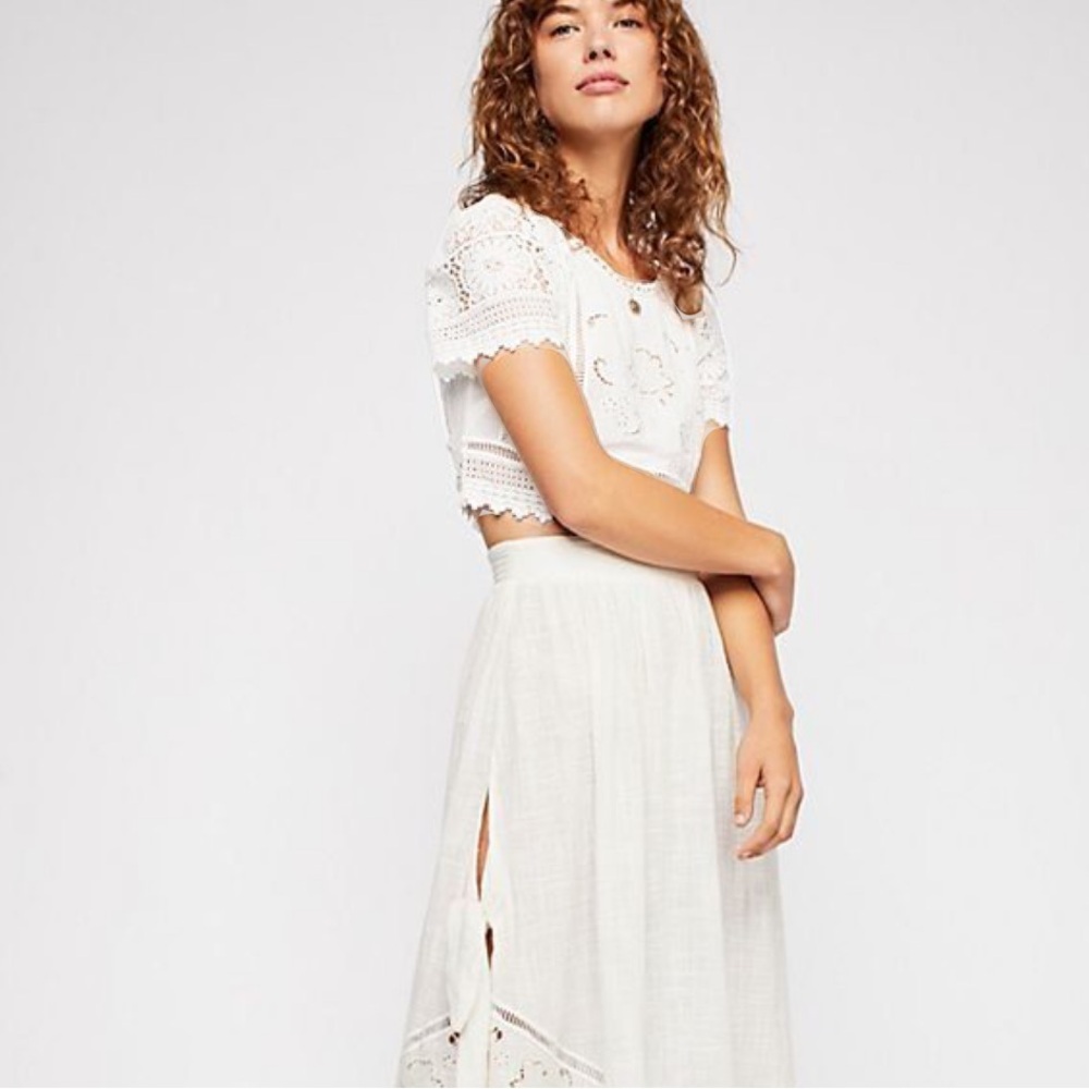 Spell and the Gypsy collective design Abigail lace crop crochet top blouse shirt - Picture 8 of 17